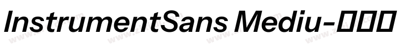 InstrumentSans Mediu字体转换